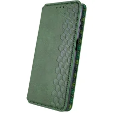 Чохол-книжка для смартфона Rubic Leather for Xiaomi Redmi 13C 4G/POCO С65 Green (RUBICXi13CGreen)