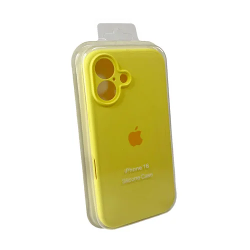 Чехол для смартфона Silicone Full Case AA Camera Protect for Apple iPhone 16 4,Yellow (FullAAi16-4)