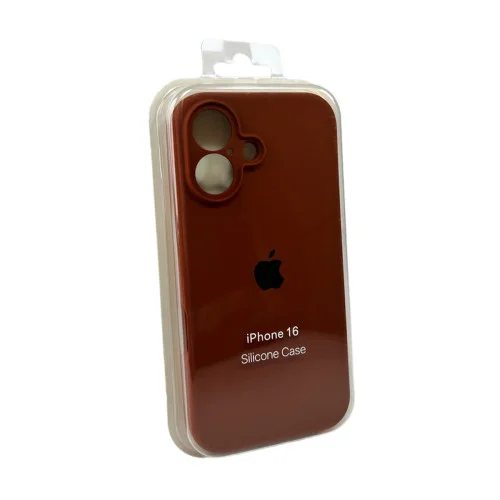 Чехол для смартфона Silicone Full Case AA Camera Protect for Apple iPhone 16 42,Saddle Brown (FullAAi16-42)