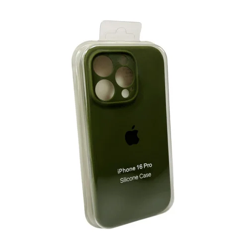 Чехол для смартфона Silicone Full Case AA Camera Protect for Apple iPhone 16 Pro 29,Army Green (FullAAi16P-29)