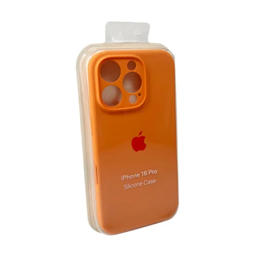 Чехол для смартфона Silicone Full Case AA Camera Protect for Apple iPhone 16 Pro 34,Papaya (FullAAi16P-34)