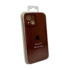 Чехол для смартфона Silicone Full Case AA Camera Protect for Apple iPhone 15 42,Saddle Brown (FullAAi15-42)