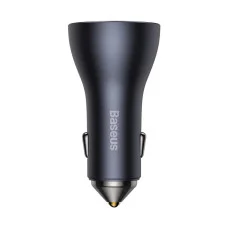 АЗП Baseus Golden Contactor Pro Triple Fast Charger Car Charger 65W U+C+C Dark Gray