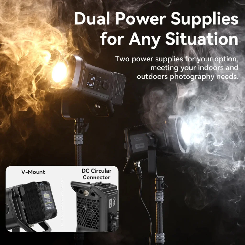 Відеосвітло Ulanzi Vijim 200W Bi-color  Video Light (L079CNA1 VL200Bi) (UV-L079CNA1)