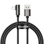 Кабель Baseus Legend Series Elbow Fast Charging Data Cable USB to iP 2.4A 2m Black (CALCS-A01) Кабель Baseus Legend Series Elbow Fast Charging Data Cable USB to iP 2.4A 2m Black (CALCS-A01)