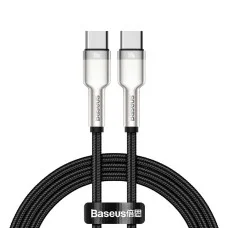 Кабель Baseus Cafule Series Metal Data Cable Type-C to Type-C 100W 1m Black (CATJK-C01)