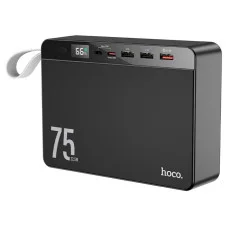 Зовнішній акумулятор HOCO J94 Overlord 22.5W fully compatible power bank(75000mAh) Black