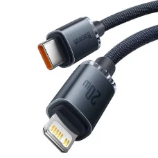 Кабель Baseus Crystal Shine Series Fast Charging Data Cable Type-C to iP 20W 2m Black (CAJY000301)