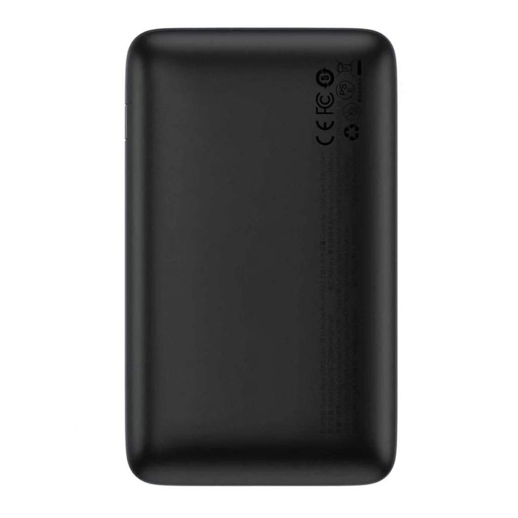 Зовнішній акумулятор Baseus Bipow Pro Digital Display Fast Charge Power Bank 20000mAh 22.5W Black (PPBD030001)
