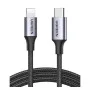 Кабель Ugreen US304 USB-C to Lightning M/M Cable Aluminum Shell Braided 2m (Black) (UGR-60761) Кабель Ugreen US304 USB-C to Lightning M/M Cable Aluminum Shell Braided 2m (Black) (UGR-60761)
