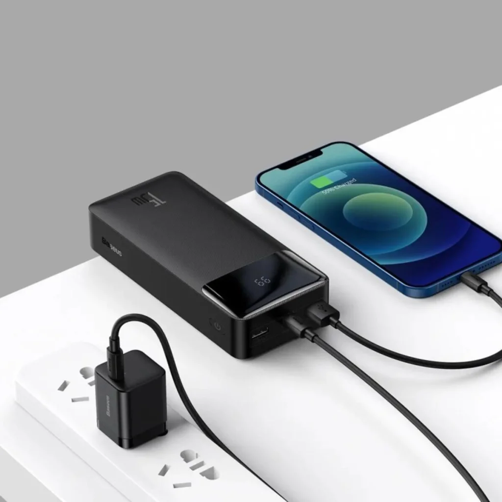 Зовнішній акумулятор Baseus Bipow Digital Display Power Bank 30000mAh 15W Black (PPBD050201)