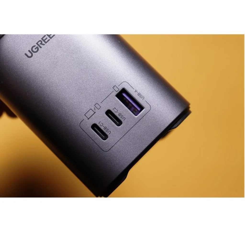 Зарядний пристрій UGREEN CD342 100W 2-in-1 GaN Charging Station EU (Space Gray)(UGR-15076)