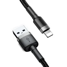 Кабель Baseus Cafule Cable USB For Lightning 2.4A 1m Gray+Black (CALKLF-BG1)