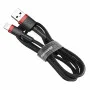 Кабель Baseus Cafule Cable USB For Lightning 2.4A 0.5m Red+Black (CALKLF-A19) Кабель Baseus Cafule Cable USB For Lightning 2.4A 0.5m Red+Black (CALKLF-A19)