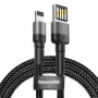 Кабель Baseus Cafule Cable(Special Edition)USB For iP 1m Grey+Black (CALKLF-GG1) Кабель Baseus Cafule Cable(Special Edition)USB For iP 1m Grey+Black (CALKLF-GG1)