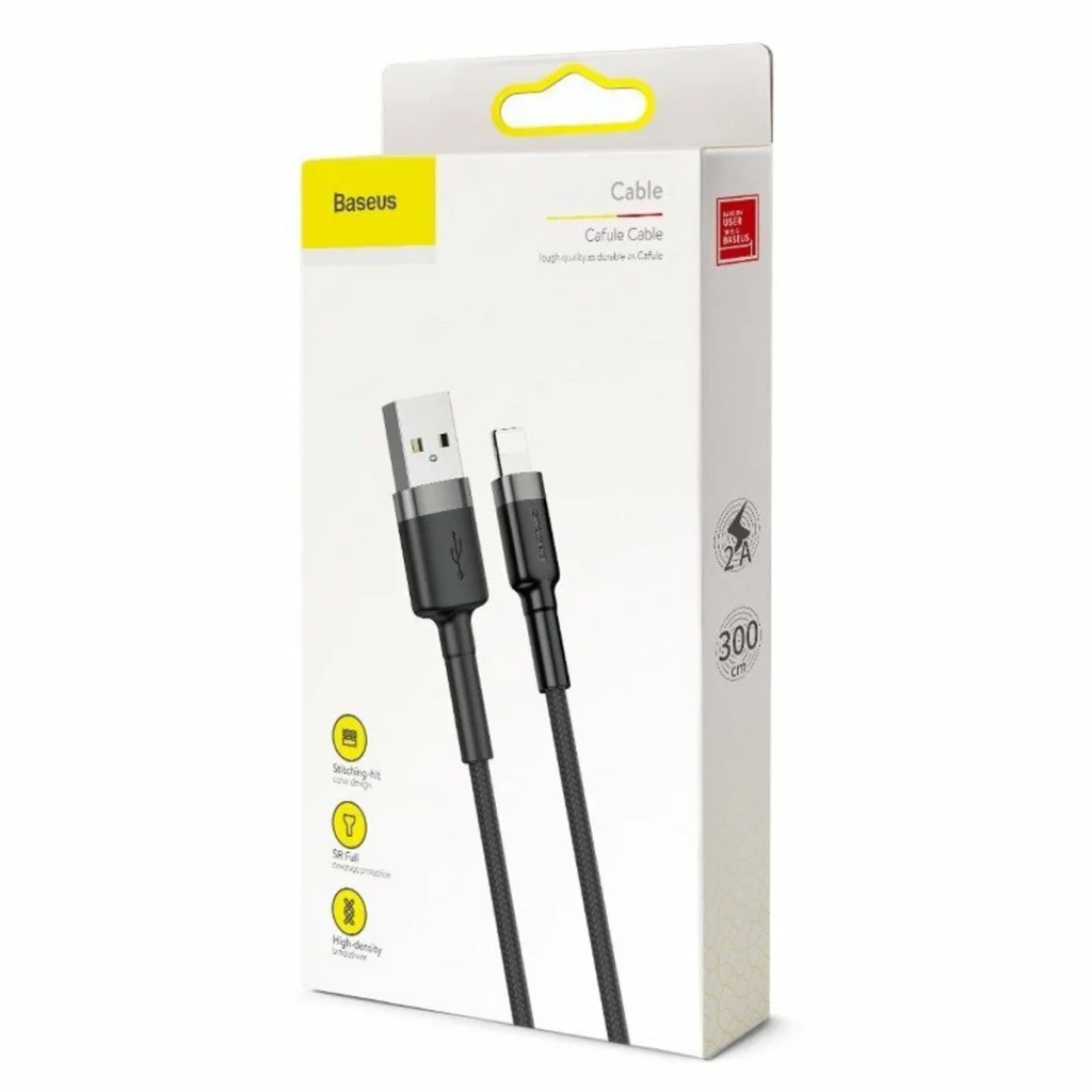 Кабель Usams US-SJ691 60W Striped Data Cable Type-C To Type-C-KY Series 1M black