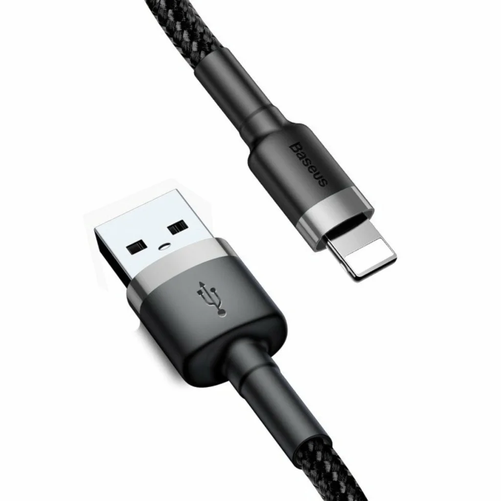 Кабель Usams US-SJ691 60W Striped Data Cable Type-C To Type-C-KY Series 1M black