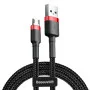 Кабель Baseus Cafule Cable USB For Micro 2.4A 1m Red+Black (CAMKLF-B91) Кабель Baseus Cafule Cable USB For Micro 2.4A 1m Red+Black (CAMKLF-B91)