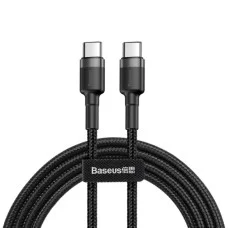 Кабель Baseus Cafule PD2.0 60W flash charging USB Type-C-Type-C (20V 3A)1M Grey+Black (CATKLF-GG1)