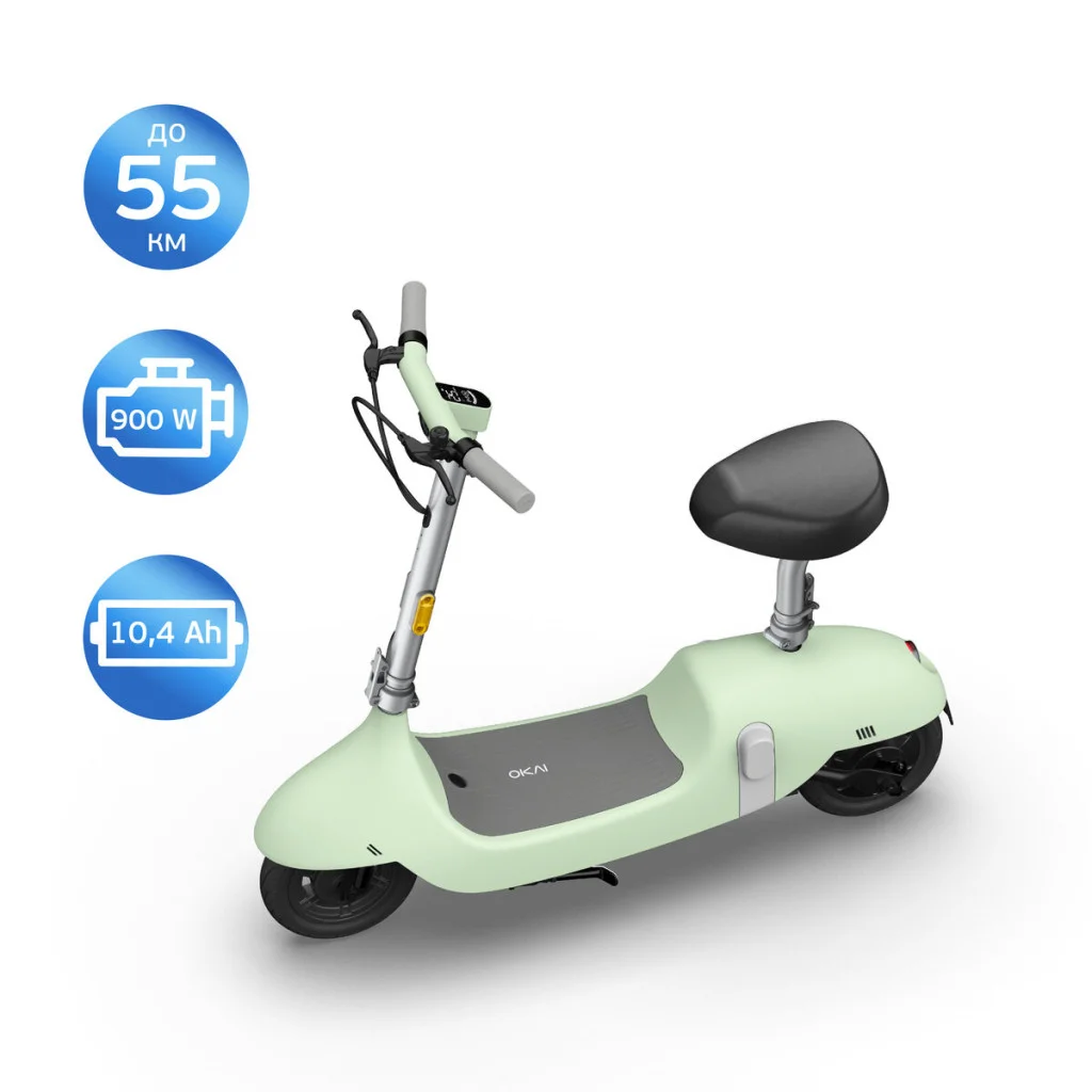 Електросамокат з сидінням OKAI Ceetle PRO EA10C Mint Green 10