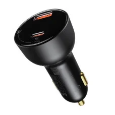 Автомобільний зарядний пристрій Baseus Superme Digital Display QC 4.0+PD3.0 PPS 100W USB + Type-C 5A Чорний