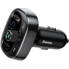 АЗП з FM-модулятор Baseus T Shaped S-09 Car Bluetooth MP3 Player Black