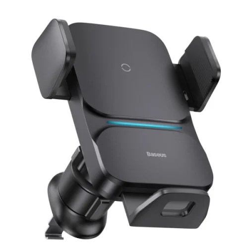 Тримач для мобiльного з БЗП Baseus Wisdom Auto Alignment 15W Black