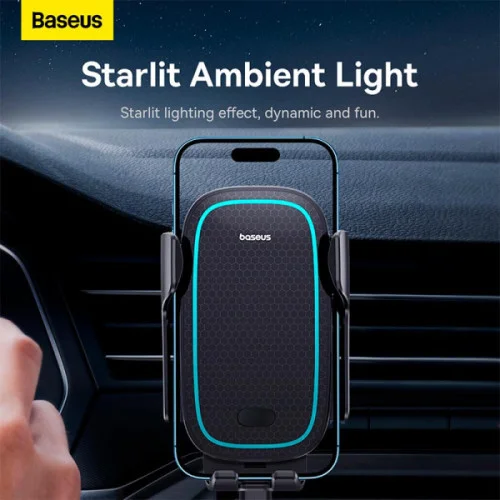 Автодержатель с БЗУ Baseus Milky Way Pro Series Wireless Charging Electric Car M..