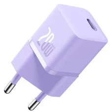 Зарядний пристрій Baseus GaN5 Fast Charger(mini) 1C 20W EU Purple