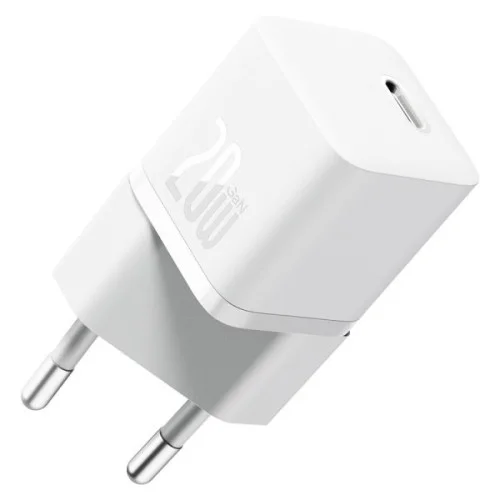 Зарядний пристрій Baseus GaN5 Fast Charger(mini) 1C 20W EU White