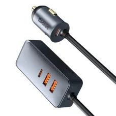 АЗП Baseus Share Together PPS multi-port Fast charging with extension cord 120W 2U+2C Gray