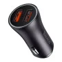 АЗП Baseus Golden Contactor Max Dual Fast Charger Car Charger U+U 60W Dark Gray АЗП Baseus Golden Contactor Max Dual Fast Charger Car Charger U+U 60W Dark Gray