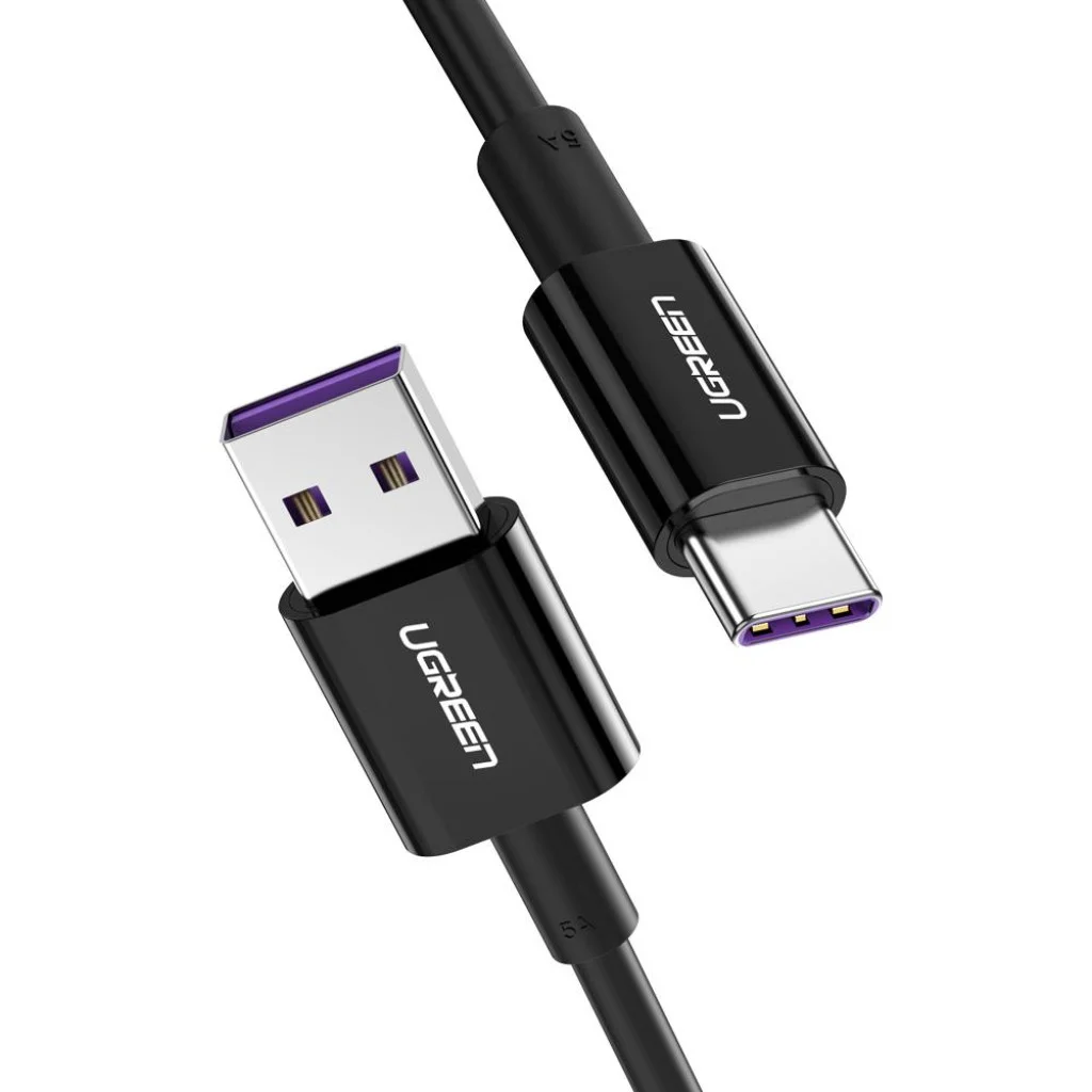 Кабель USB Type-C 5A 40W чорний 2 м. Ugreen 5A US253