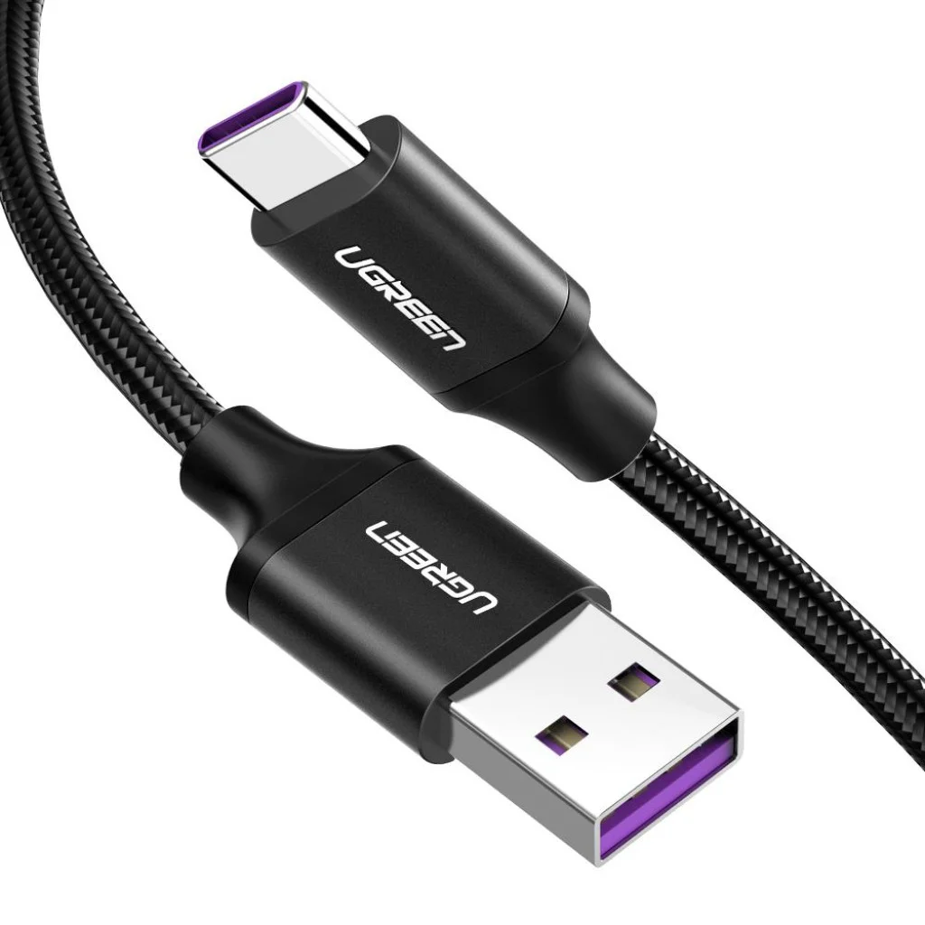 Кабель USB Type-C 5A 40W чорний 2 м. Ugreen 5A US253