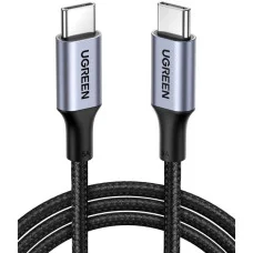 Кабель Ugreen US316 USB Type-C to USB Type-C 100W Fast Charge Cable Aluminum Case with Braided 1,5 м Black (UGR-70428)