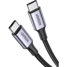 Кабель Ugreen US316 USB Type-C to USB Type-C 100W Fast Charge Cable Aluminum Case with Braided 1,5 м Black (UGR-70428)